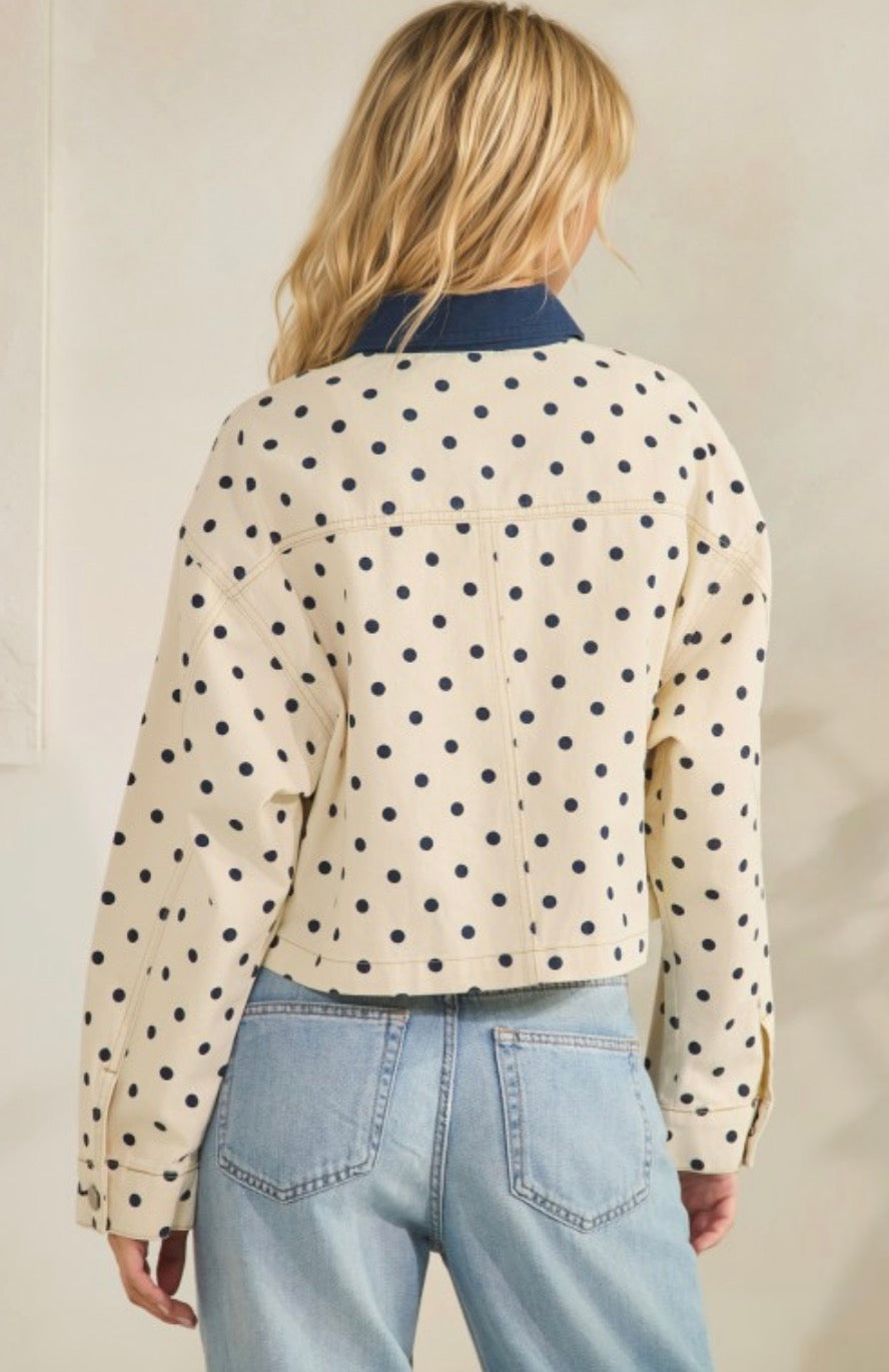 Blue Polkadots Jacket