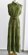 Olive Breeze Maxi Dress