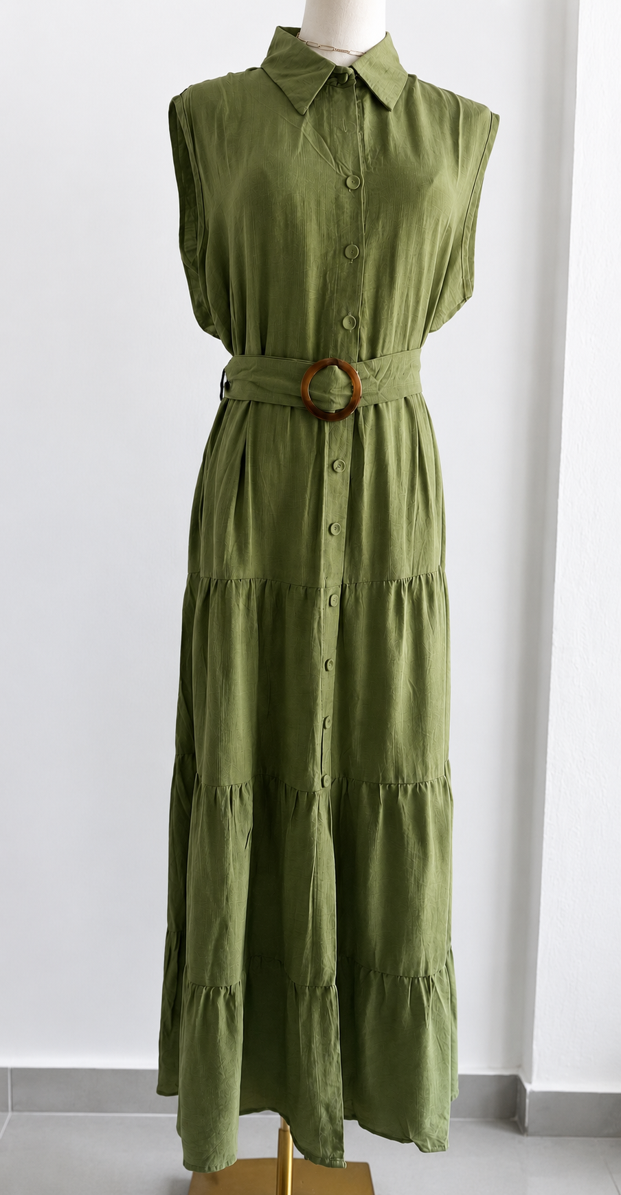 Olive Breeze Maxi Dress