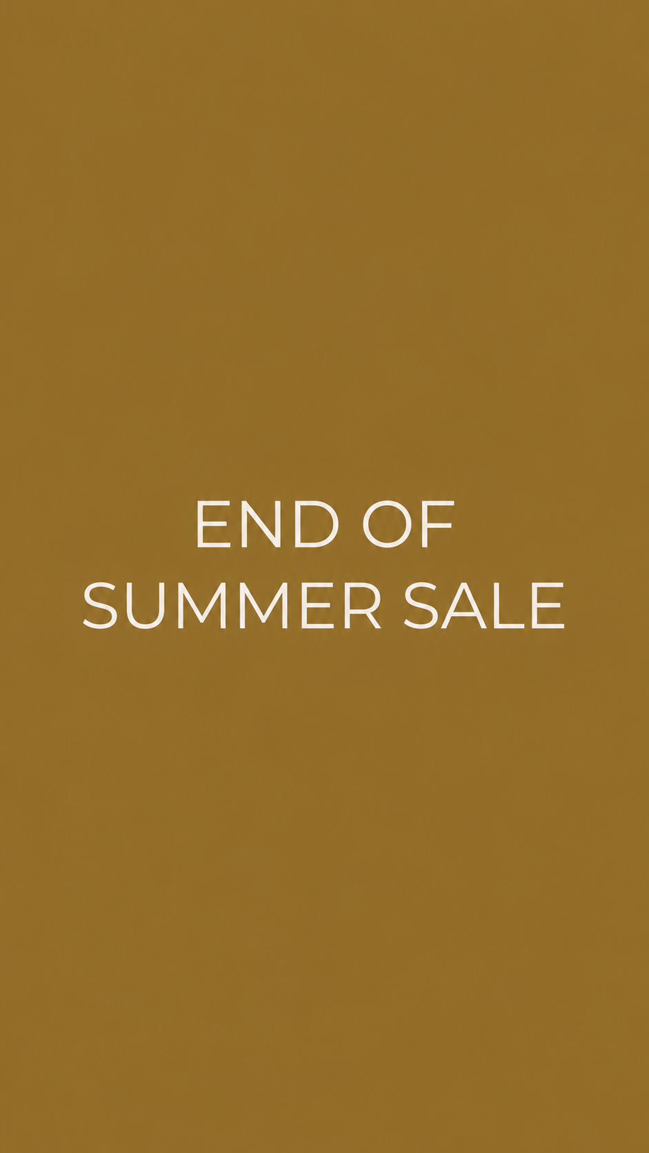 End of Summer Sale