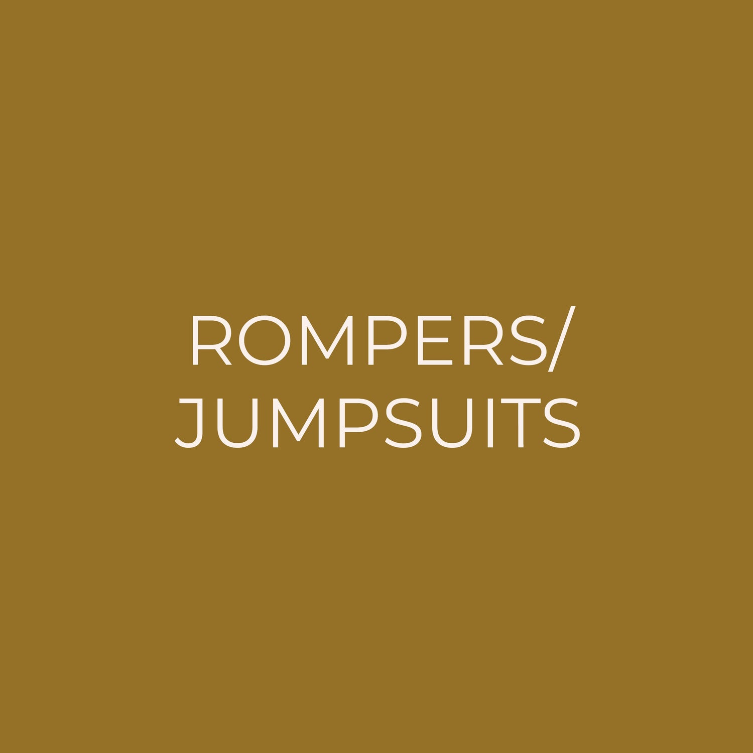 Rompers/Jumpsuits