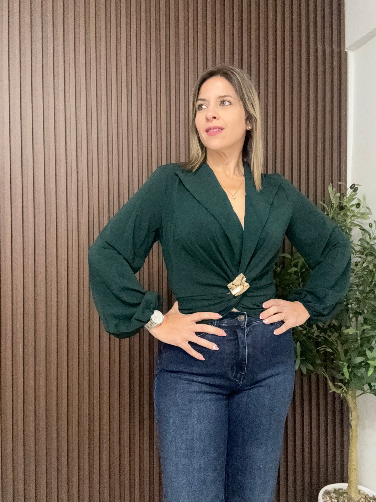 Golden Twist Blouse