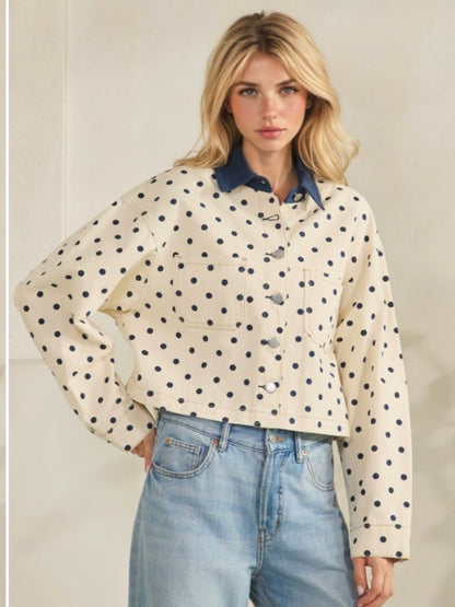 Blue Polkadots Jacket