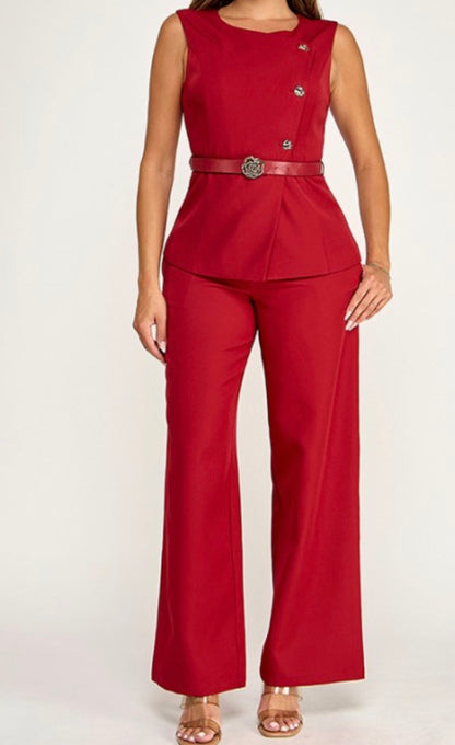 Victoria Belted Set