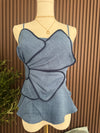 Denim Petal Top