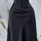 Satin Glow Midi Dress
